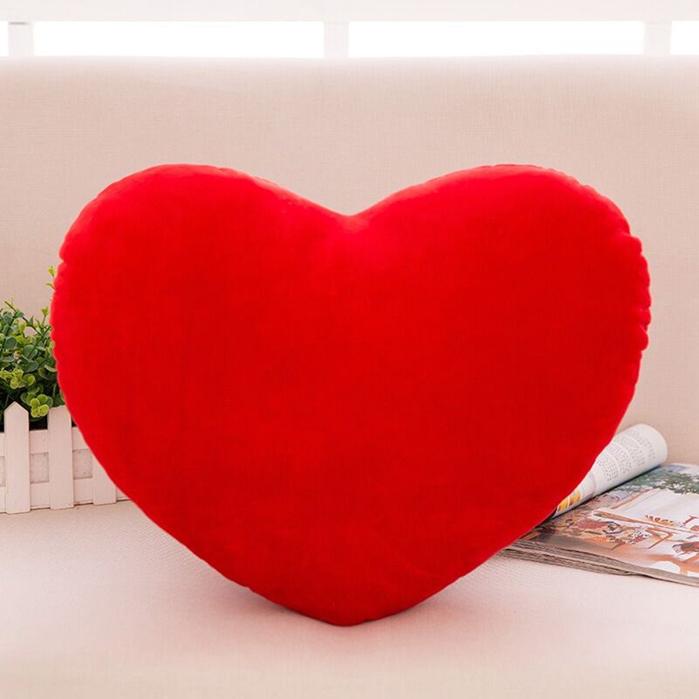 Amazon.com: S_SSOY Plush Pillow Heart Shape Cushion Fluffy Throw